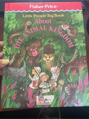 Fisher-Price Little People Big Book About the Animal Kingdom HC Time Life VTG